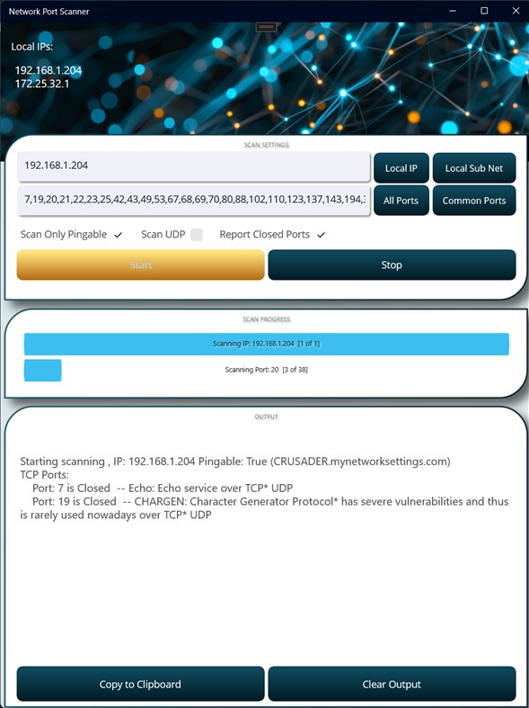 #1. Network Port Scanner by CrioSoft (Windows) 由: CrioSoft LLC