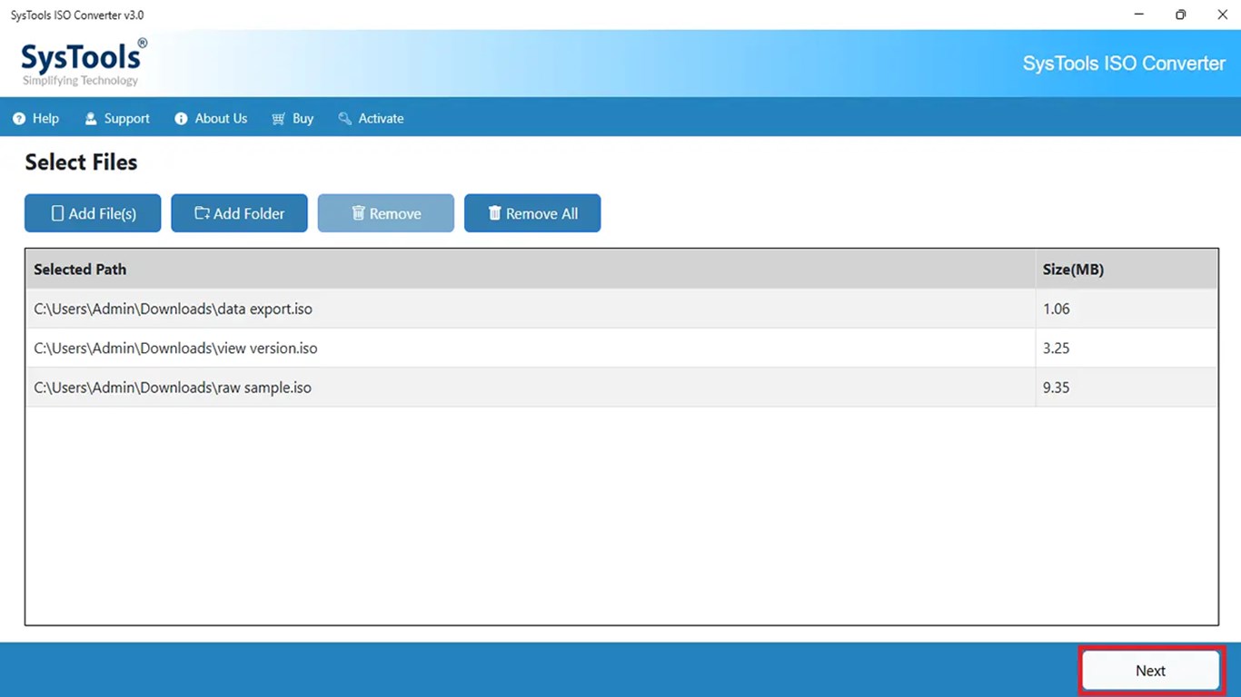 SysTools ISO Converter screenshot