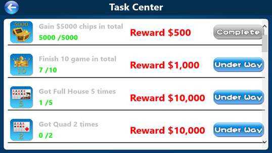 Texas hold'em Poker Plus screenshot 1