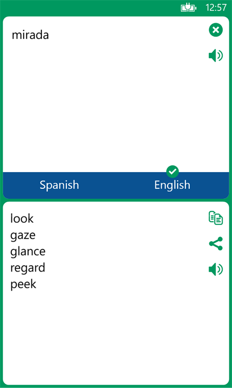 Spanish / English Translator Screenshots 2