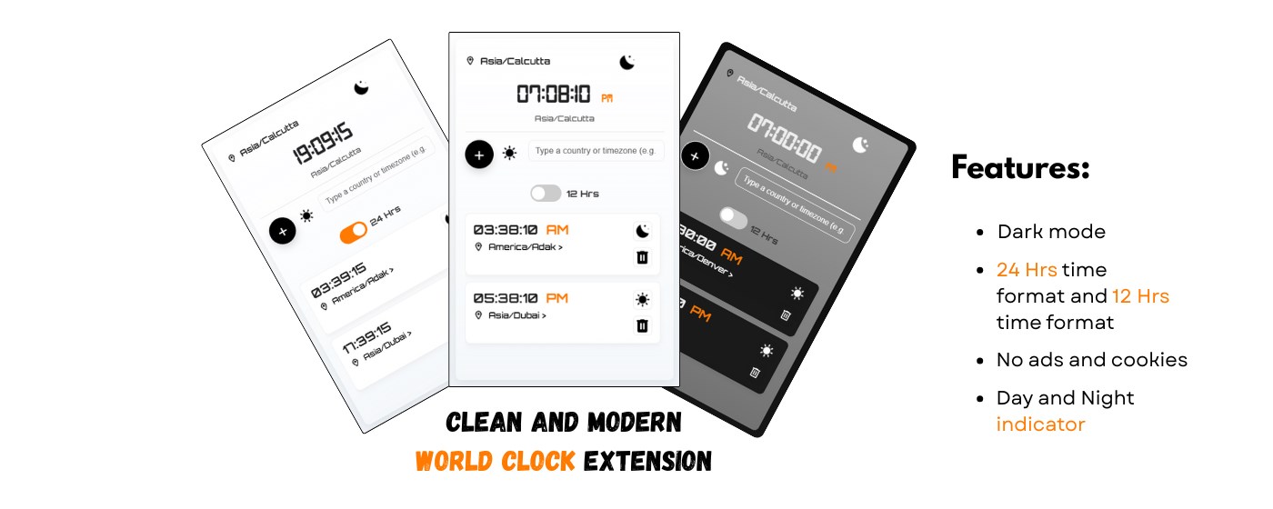 World Clock - Time Zone Digital Clock