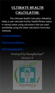 Ultimate Health Calculator screenshot 5