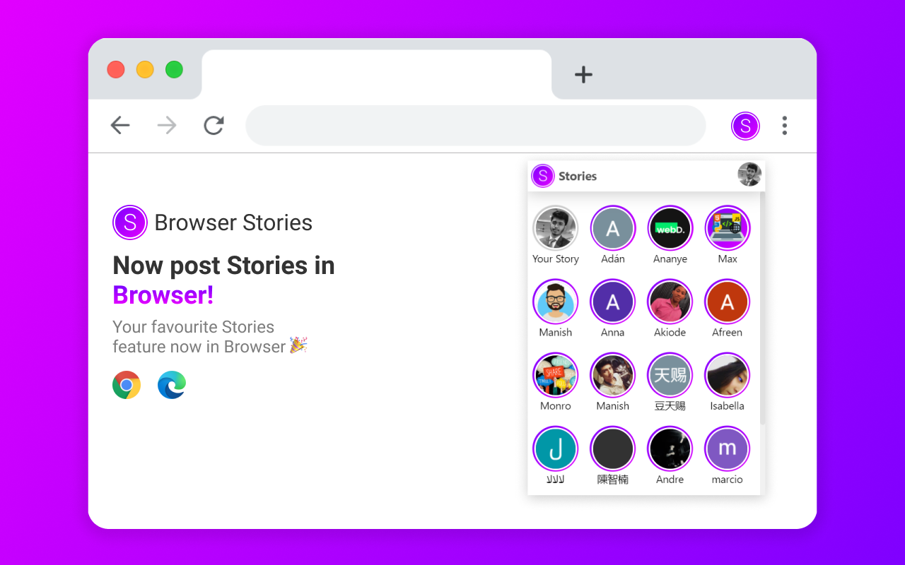 Browser Stories