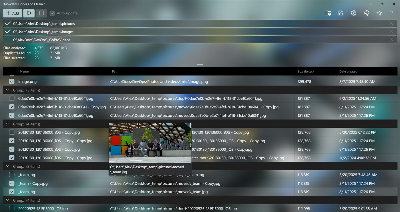 #4. Duplicates Finder and Cleaner (Windows) Ved: Alexander Komarov