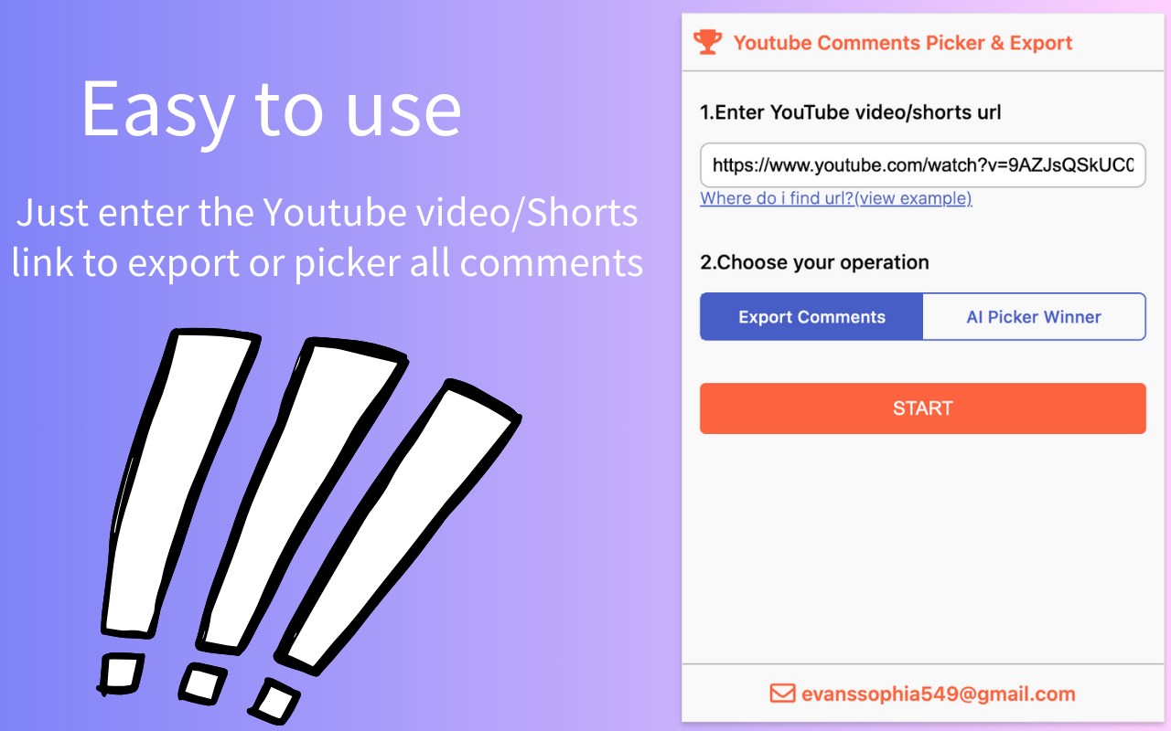 YouTube™ Comment Picker