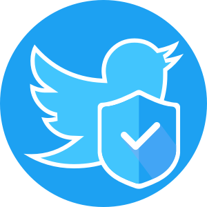 Twitter Bird Shield icon
