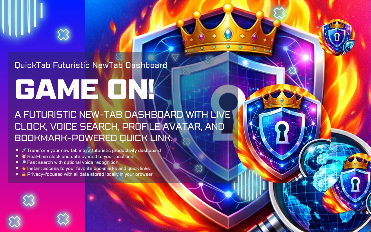 QuickTab Futuristic NewTab Dashboard