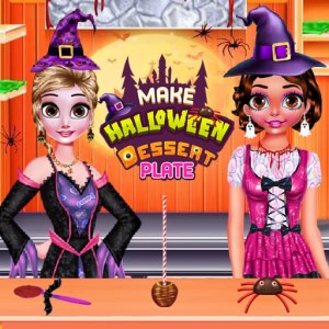 Make Halloween Dessert Plate Game icon