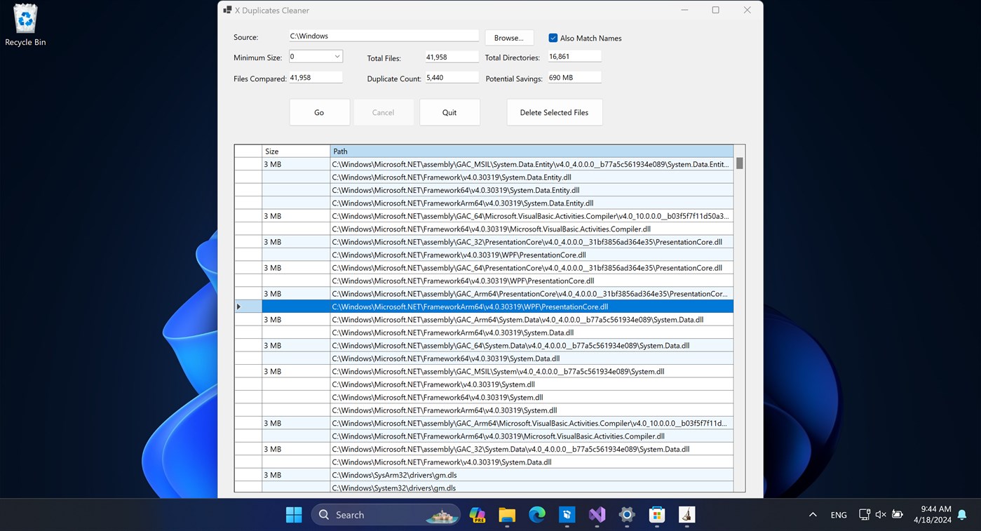 #1. X Duplicates Cleaner (Windows) di: David Ella