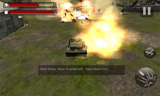 Battlefield Tanks Blitz Mission 3D screenshot 2