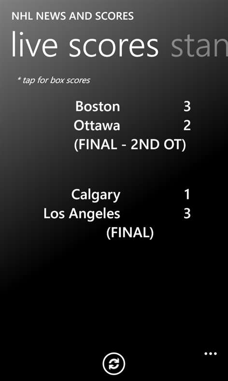 NHL News and Scores Screenshots 2