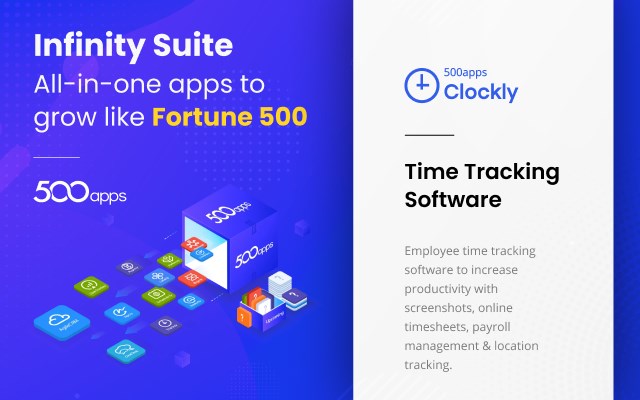 Time tracking tool - Clockly by 500apps