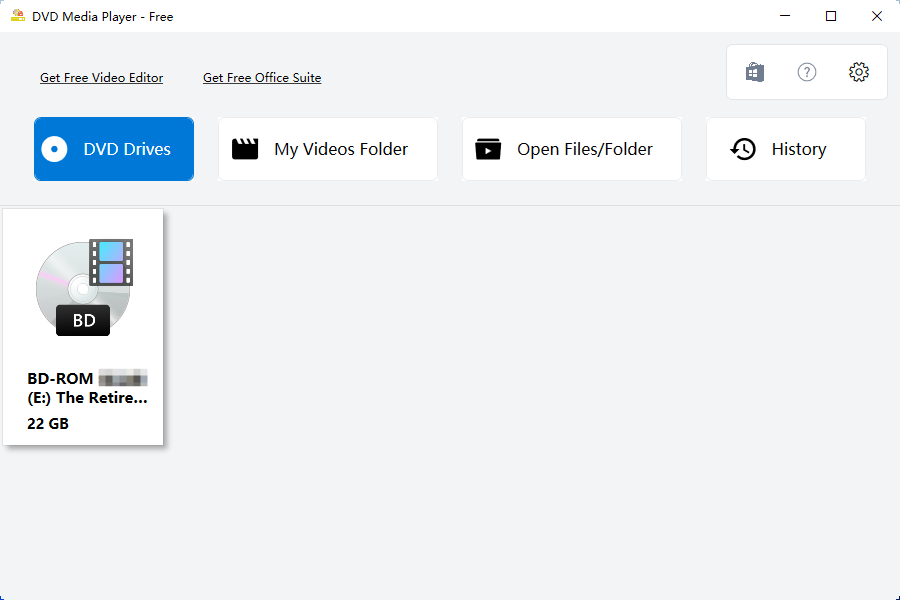 DVD Media Player - Free screenshot
