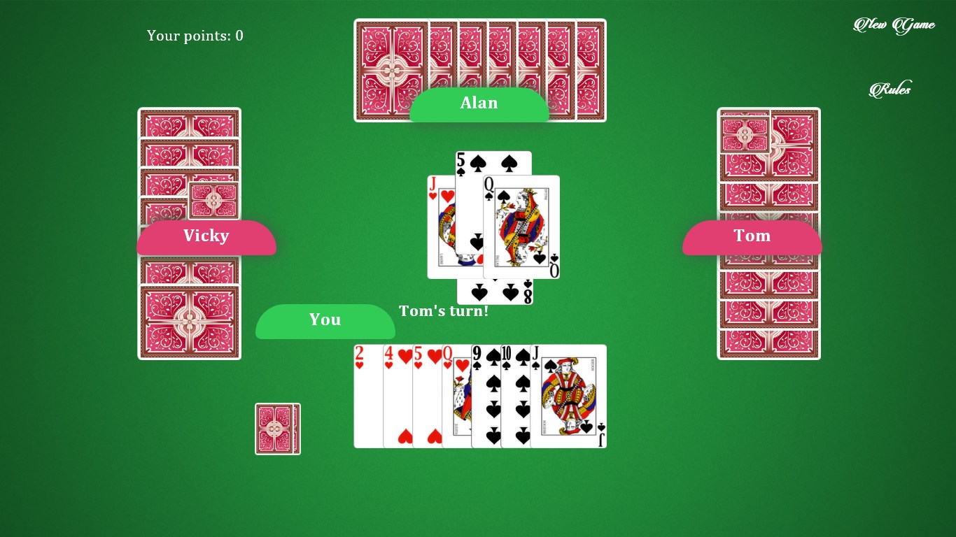 Play Hearts Free - Play Hearts Card Game Online