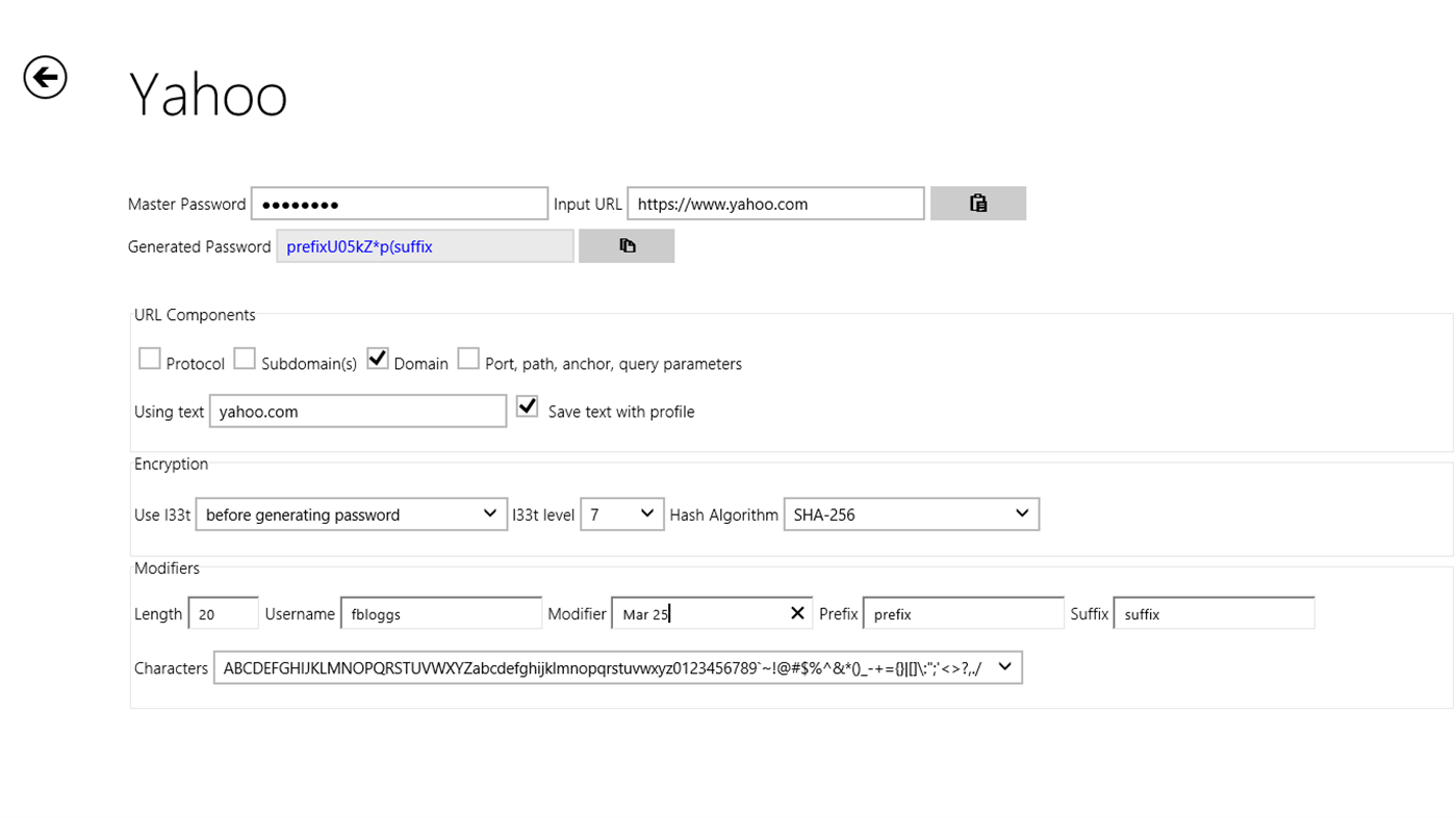 #7. PasswordMaker Modern (Windows) 由: Graham Benton