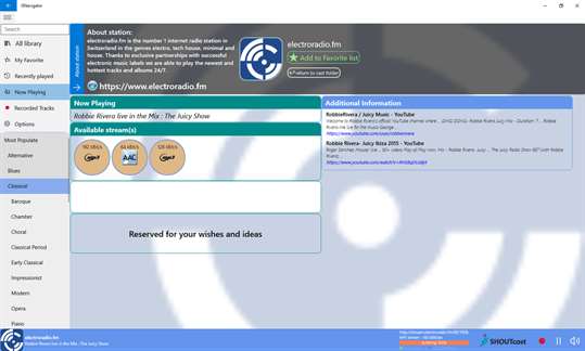 Online Radio Navigator Compact screenshot 2