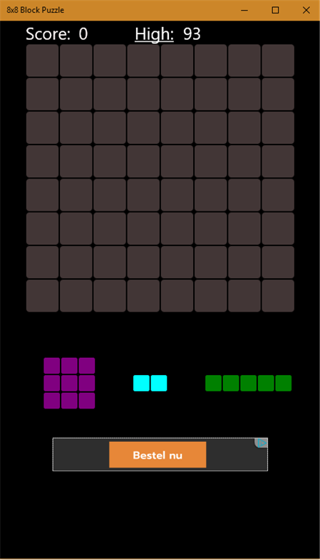 #2. 8x8 Block Puzzle (Windows) Av: pouncing rabbit