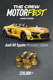 Audi R8 Spyder 迎新組合包（+220,000 點 Crew 點數）——《飆酷車神：動力慶典》