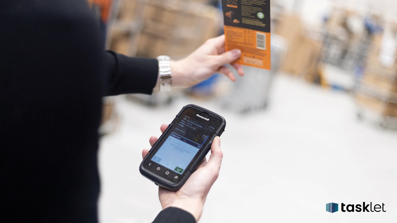 Snapshot 1 of Tasklet Mobile WMS