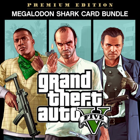 Grand Theft Auto V: Premium Edition & Megalodon Shark Card Bundle for xbox
