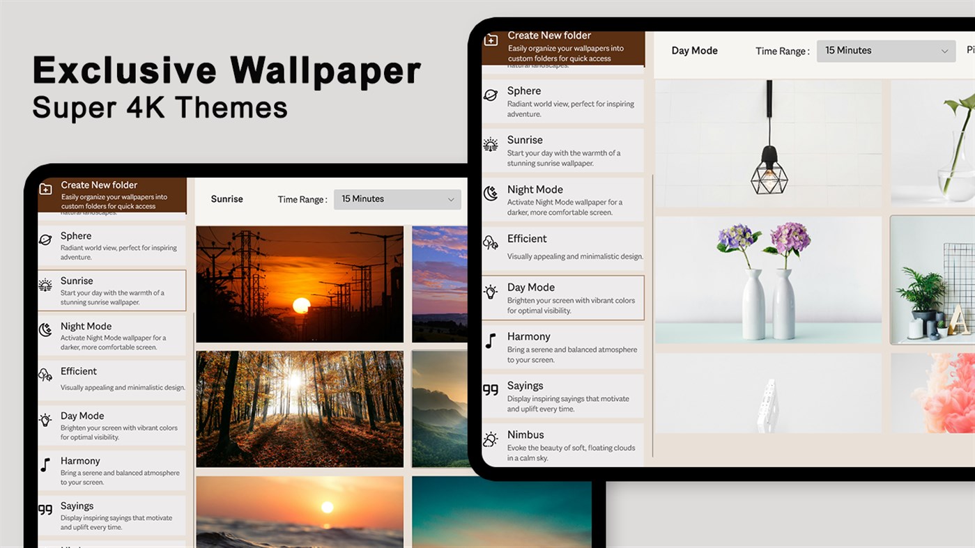 #2. Desktop Organizer: Wallpapers for Desktop (Windows) By: White Peacock