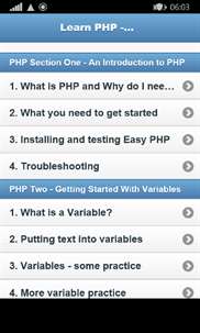 Learn PHP Pro screenshot 1