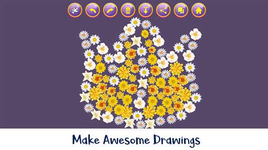 Flowers Draw - Drawing & Coloring with Flowers screenshot 3