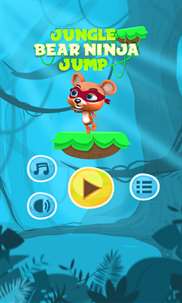 Jungle Bear Ninja Jump Game screenshot 1