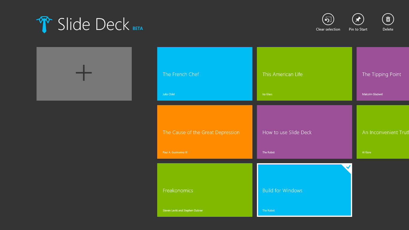 Slide Deck for Windows 10
