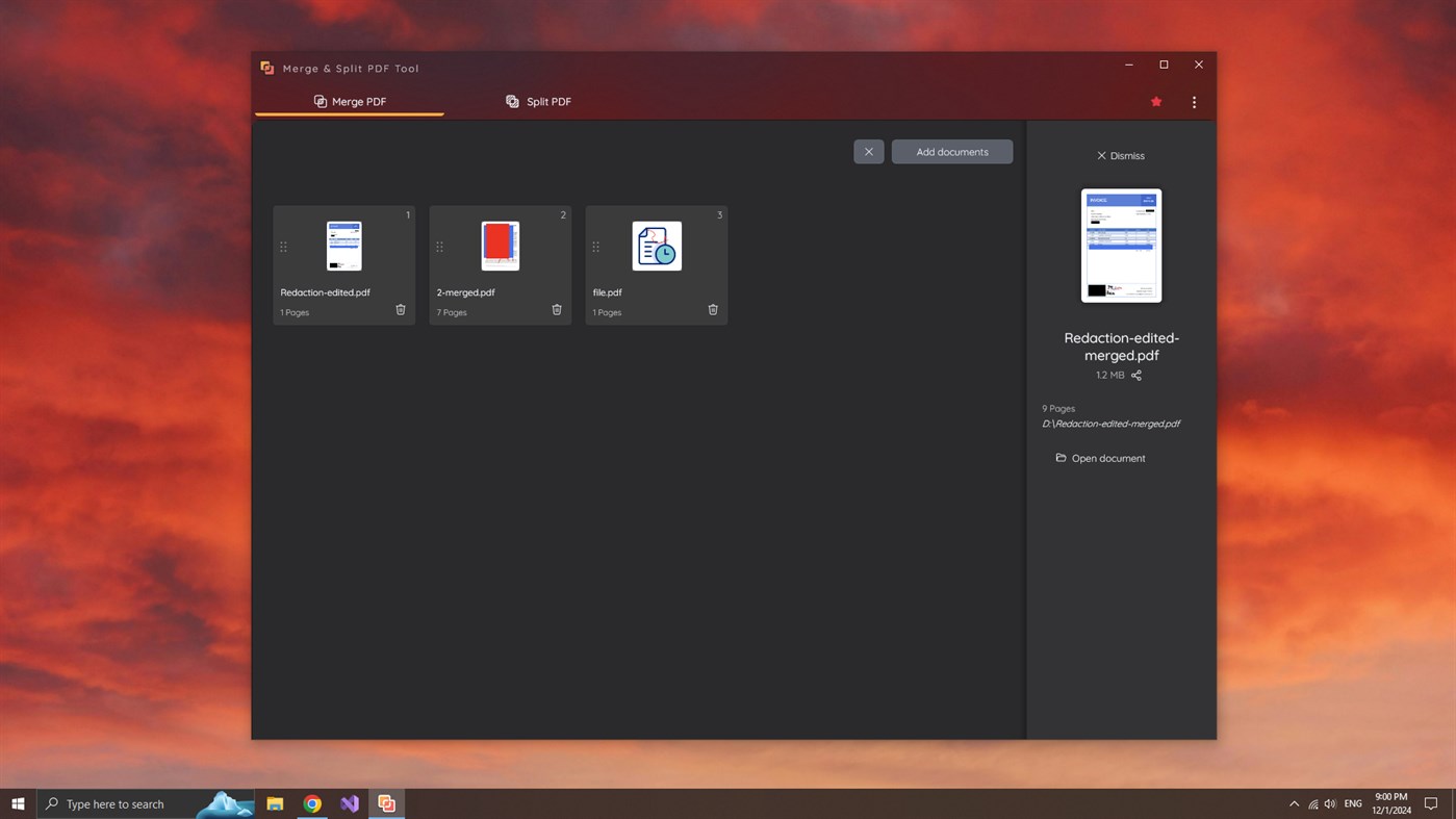 #4. Merge & Split PDF Tool (Windows) Podle: Roxy