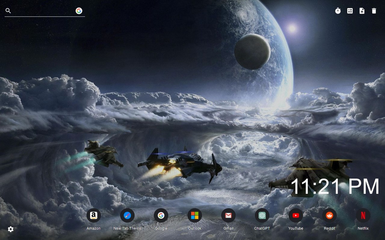 Space Exploration Wallpaper New Tab