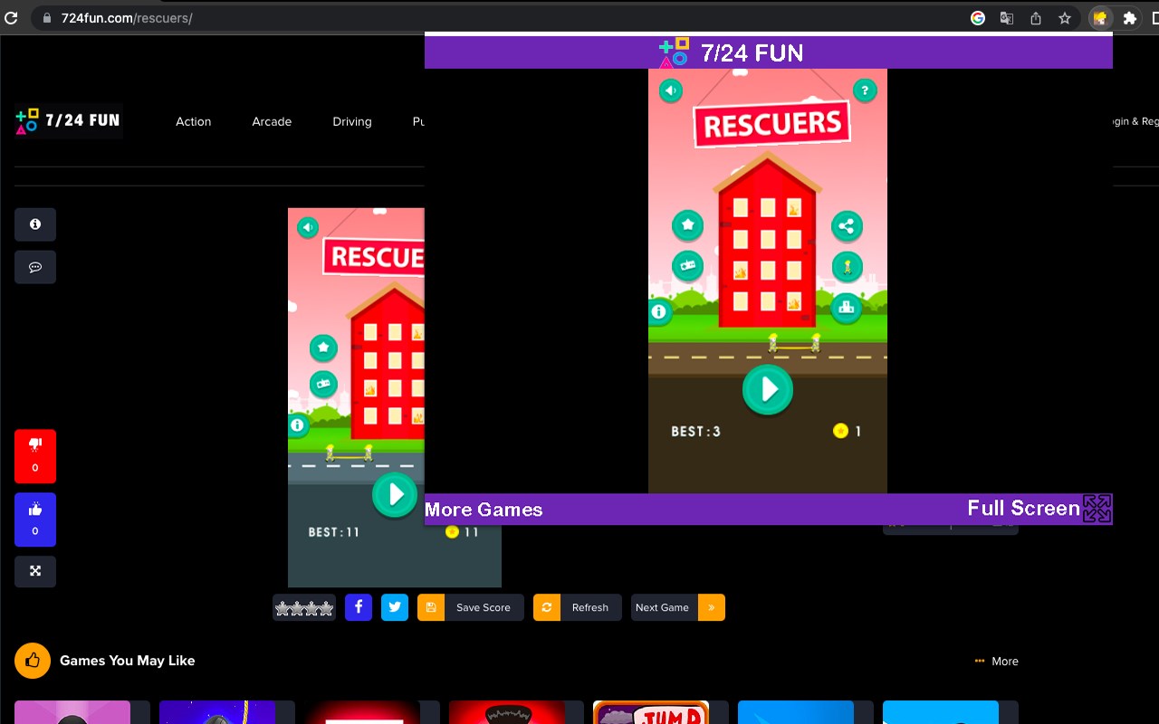 Rescuers Game - Html5 Game
