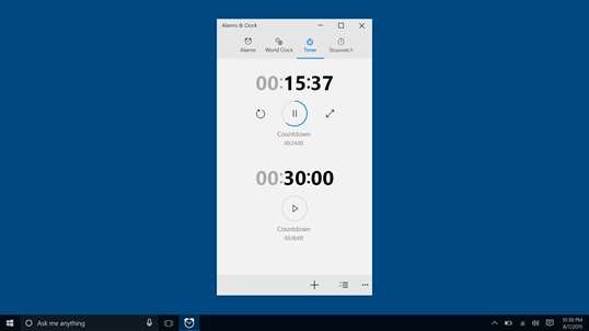 Windows Alarms & Clock screenshot 4