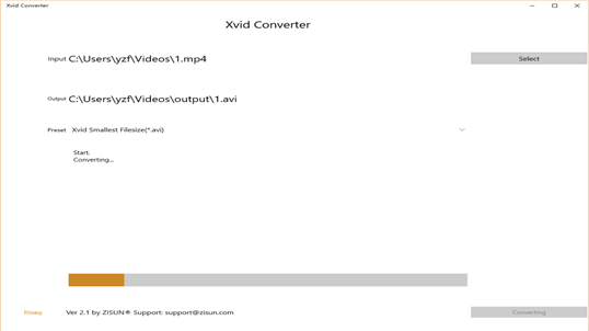 Xvid Converter screenshot 3
