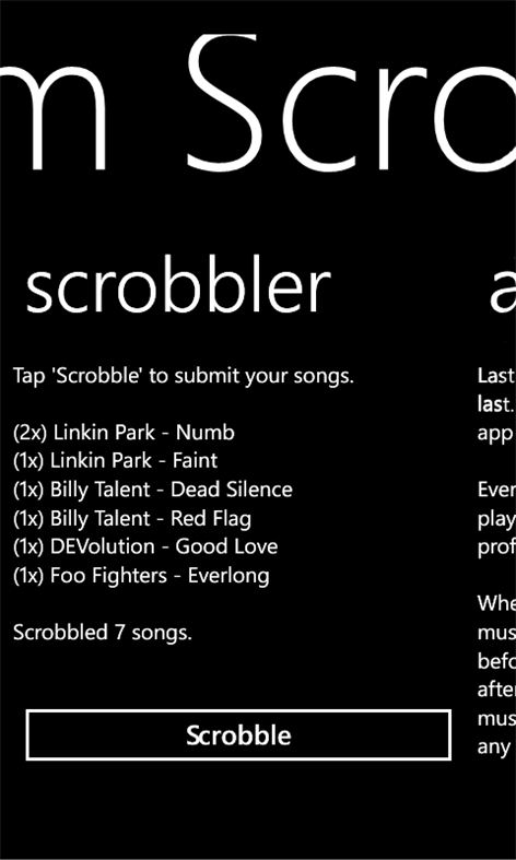 last.fm Scrobbler Screenshots 1