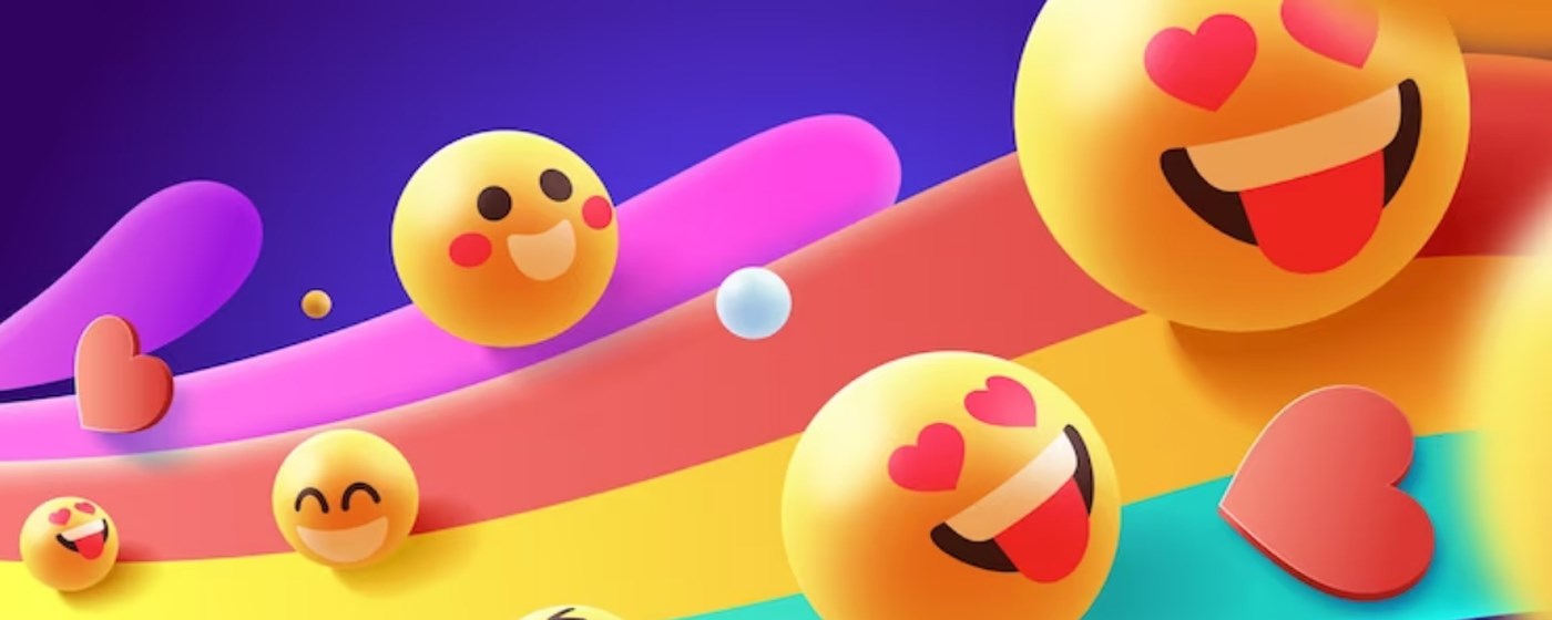 Emoji Keyboard — typing to emoji marquee promo image