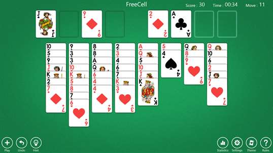 Aces FreeCell Solitaire screenshot 1