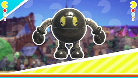 PAC-MAN WORLD Re-PAC Chrome Noir Chogokin skin