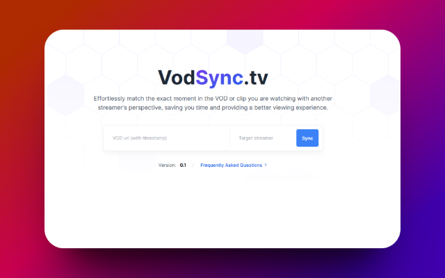 VodSync.tv - Twitch Player Extension
