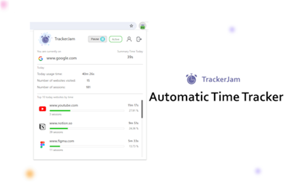 TrackerJam - Automatic Web Tracking
