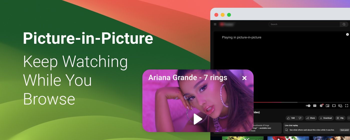 Picture-in-Picture - Floating Video Player Extension