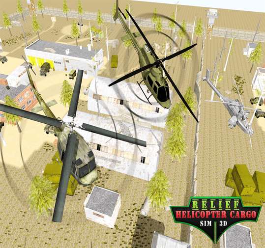 Relief Helicopter Cargo Sim 3D screenshot 3