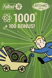 Fallout 76: 1000 атомов (+100 бесплатно)