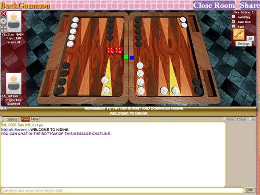 Backgammon Nidink screenshot 3