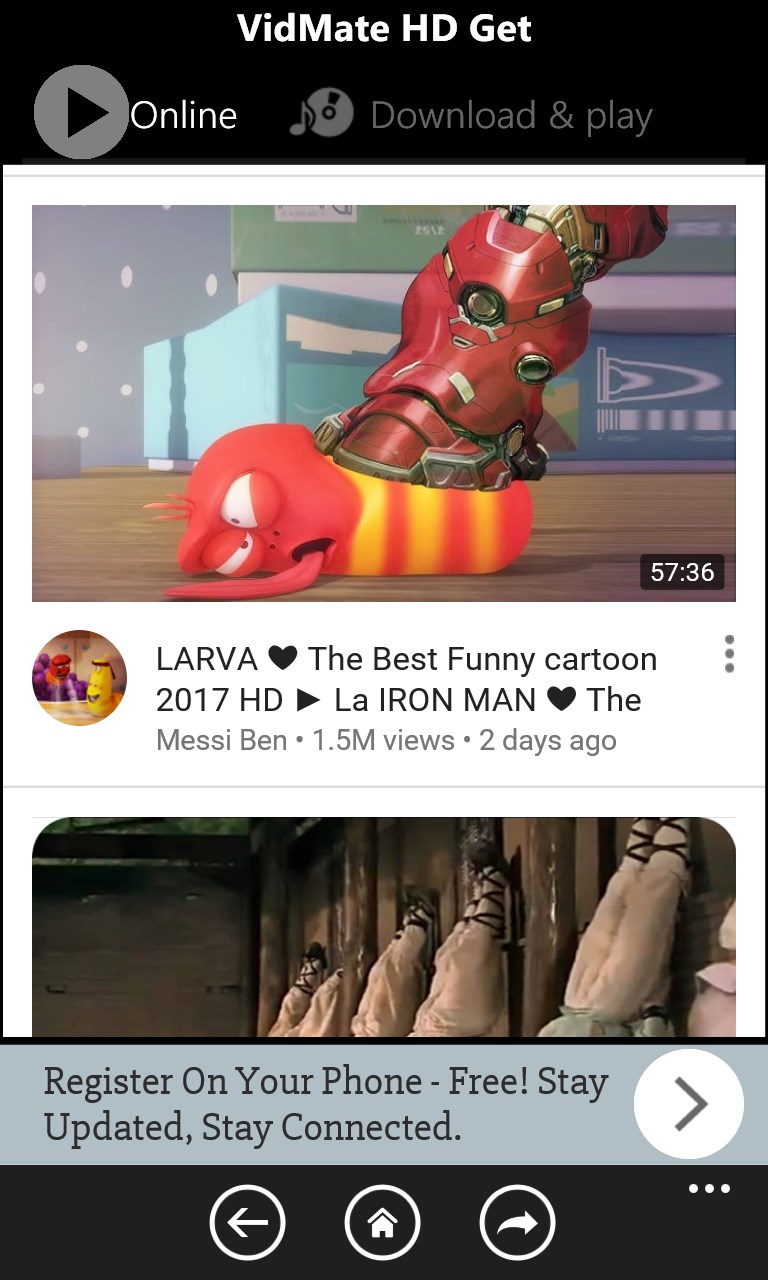 VidMate HD Get for Windows 10 Mobile