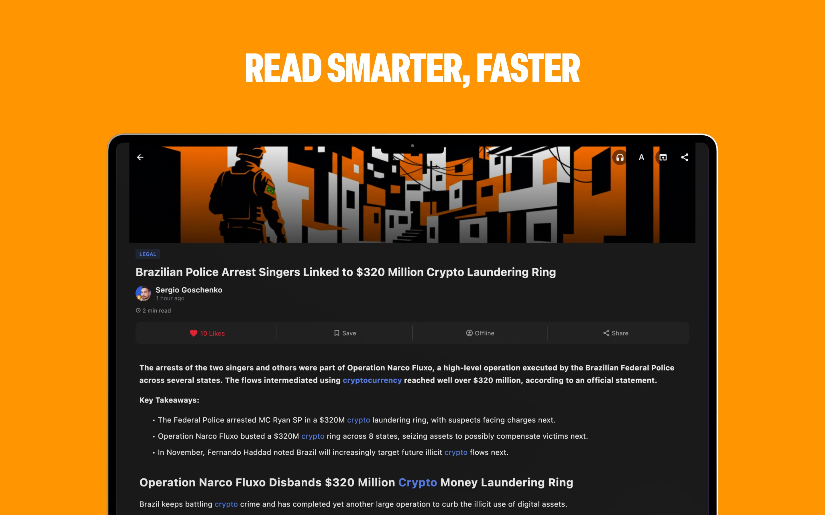 Bitcoin: News screenshot