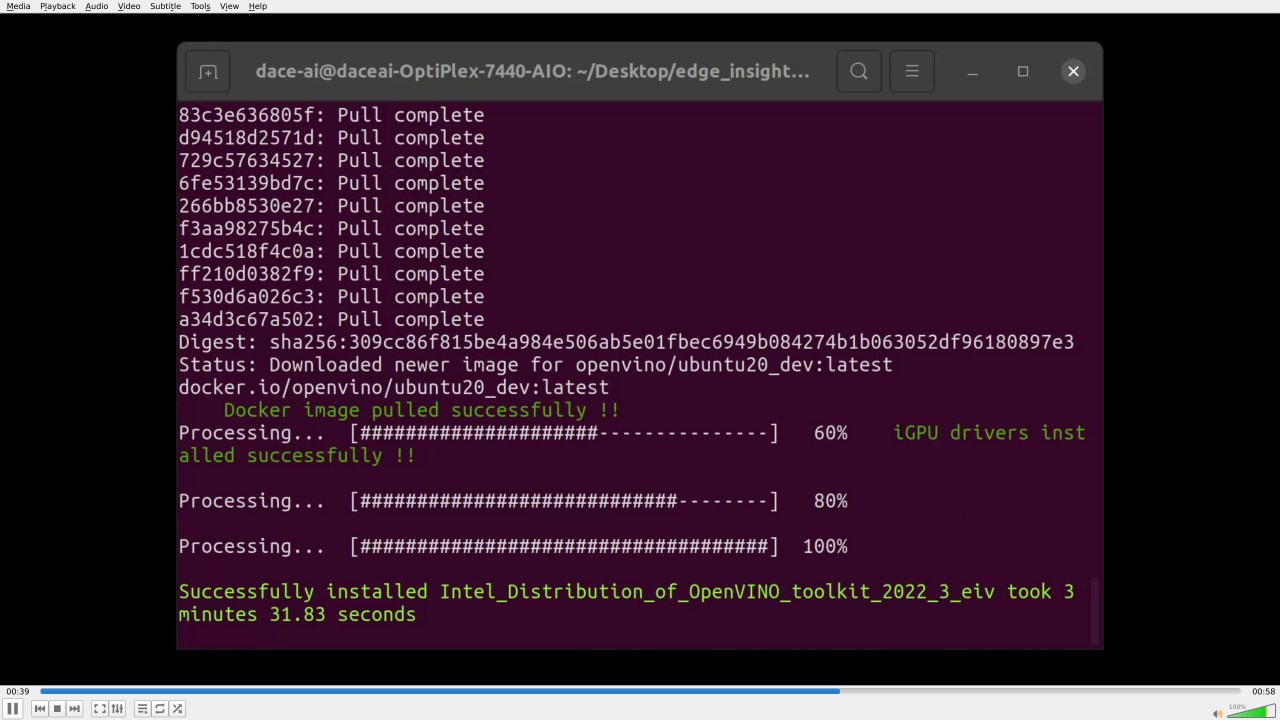 Snapshot 3 of OpenVINO™ Smart Cities Reference SaaS