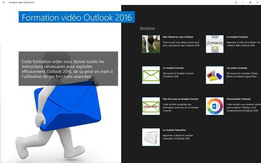 Formation vidéo Outlook ® 2016 screenshot 1
