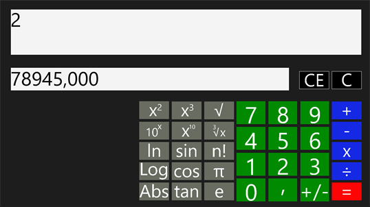 Calcolatrice touch screenshot 3