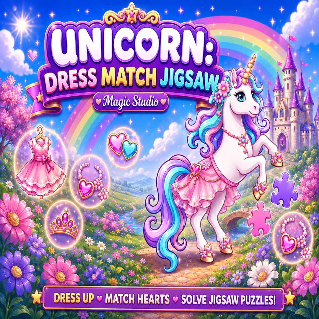 Unicorn: Dress Match Jigsaw